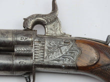 Load image into Gallery viewer, Over & Under Turnover Percussion Pocket Pistol by Hewson. Ref X3304