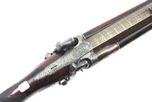 Load image into Gallery viewer, Percussion Rifle for Superimposed Loads with Extra 12 Bore Barrels by W & J Kavanagh Dublin, 32 Bore, Cased, Possibly Unique. SN X3023