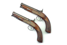 Load image into Gallery viewer, Percussion Travelling Pistols by Beattie, Fine Pair. SN X3226