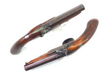 Load image into Gallery viewer, Percussion Travelling Pistols by Beattie, Fine Pair. SN X3226