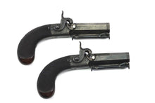 Load image into Gallery viewer, Percussion Box Lock Pistols by John Manton & Son, Fine & Rare Cased Pair. SN 9085
