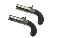 Load image into Gallery viewer, Percussion Box Lock Pistols by John Manton & Son, Fine & Rare Cased Pair. SN 9085