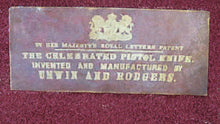 Load image into Gallery viewer, Percussion Knife Pistol by Unwin & Rodgers. Ref X3548