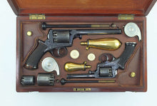 Load image into Gallery viewer, 38 Bore, 54 Bore & 120 Bore Adams Patent 1851 Model Self-Cocking Five Shot Revolvers. SN X2021