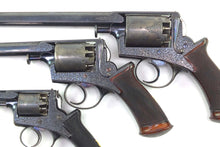 Load image into Gallery viewer, 38 Bore, 54 Bore & 120 Bore Adams Patent 1851 Model Self-Cocking Five Shot Revolvers. SN X2021