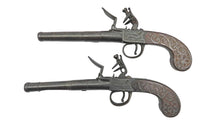 Load image into Gallery viewer, Queen Ann Flintlock Box Lock Travelling Pistols by I Collis, Oxford. Ref 9297