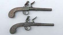 Load image into Gallery viewer, Queen Ann Flintlock Box Lock Travelling Pistols by I Collis, Oxford. Ref 9297