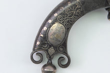 Load image into Gallery viewer, Fine Scottish Steel & Silver Scroll Butt Belt Pistol by Campbell. (Ref X3246)