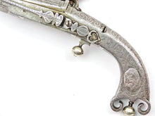 Load image into Gallery viewer, Scottish Steel & Silver Scroll Butt Belt Flintlock Pistol by John Murdoch of Doune. Ref X3273