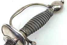 Load image into Gallery viewer, Silver Hilted Officers Small Sword, Fine. SN 9141