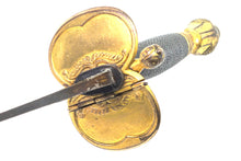 Load image into Gallery viewer, Irish Infantry Officers Blue and Gilt 1796 Sword by Read of Dublin, SN X3016
