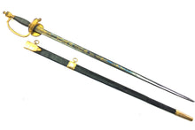 Load image into Gallery viewer, Irish Infantry Officers Blue and Gilt 1796 Sword by Read of Dublin, SN X3016