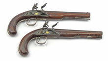 Load image into Gallery viewer, Silver Mounted Flintlock Duelling Pistols Wogdon. Ref X3314