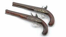 Load image into Gallery viewer, Silver Mounted Flintlock Duelling Pistols Wogdon. Ref X3314