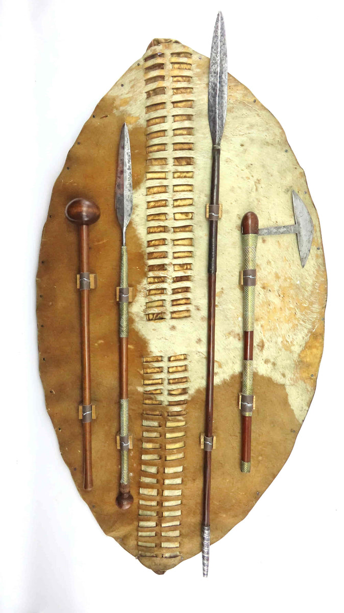 Zulu-Shield-Spear-axe-antique-