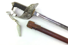 Load image into Gallery viewer, 1897 Pattern Sword for the Northumberland Fusiliers, field service scabbard. SN 8816