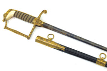 Load image into Gallery viewer, Blue & Gilt 1805 Naval Flag Officers Dress Sword, fine rare example. SN 8811
