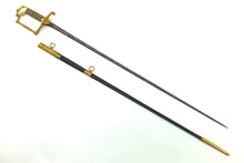 Load image into Gallery viewer, Blue & Gilt 1805 Naval Flag Officers Dress Sword, fine rare example. SN 8811