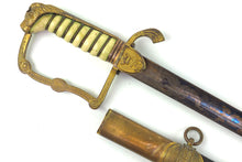 Load image into Gallery viewer, Blue & Gilt 1805 Naval Flag Officers Sword. SN 8781