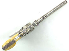 Load image into Gallery viewer, Gustave Young Engraved Fourth Model 1851 Navy Colt Percussion Nickel & Silver Plated Revolver. SN 8717