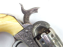 Load image into Gallery viewer, Gustave Young Engraved Fourth Model 1851 Navy Colt Percussion Nickel & Silver Plated Revolver. SN 8717