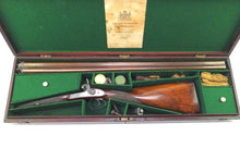 Load image into Gallery viewer, Double Barrel 14 Bore Shotgun by Westley Richards, cased. SN 8859