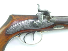 Load image into Gallery viewer, Rifled Irish Saw Handled Double Barrelled Percussion Pistols by Mara of Limerick. SN 8664