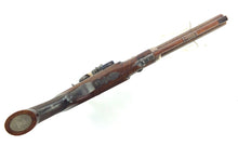 Load image into Gallery viewer, Flintlock Saw Handle Duelling Pistol by Fenton, fine & rare. SN 8872