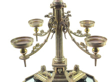 Load image into Gallery viewer, Electroplated Four Branch Centrepiece, Depicting Nelson’s Column. SN 8555