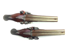 Load image into Gallery viewer, Flintlock Carriage Pistols by Wogdon and Barton. SN 8914