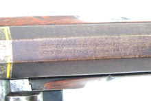 Load image into Gallery viewer, Flintlock Saw Handled Duelling Pistol by H.W. Mortimer & Son, very fine. SN 8980