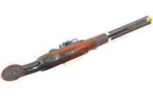 Load image into Gallery viewer, Flintlock Saw Handled Duelling Pistol by H.W. Mortimer & Son, very fine. SN 8980