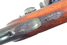 Load image into Gallery viewer, Flintlock Saw Handled Duelling Pistol by H.W. Mortimer & Son, very fine. SN 8980