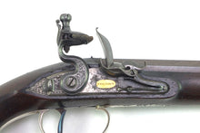 Load image into Gallery viewer, Flintlock Duelling Pistol by Wogdon, very fine & rare silver mounted example. SN 8871
