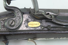 Load image into Gallery viewer, Flintlock Duelling Pistol by Wogdon, very fine & rare silver mounted example. SN 8871