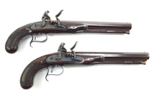 Load image into Gallery viewer, Flintlock Duelling Pistols by W. Ketland, fine cased pair. SN 8898