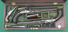 Load image into Gallery viewer, Flintlock Duelling Pistols by Twigg with a Pair of Companion Pocket Pistols. SN 8583