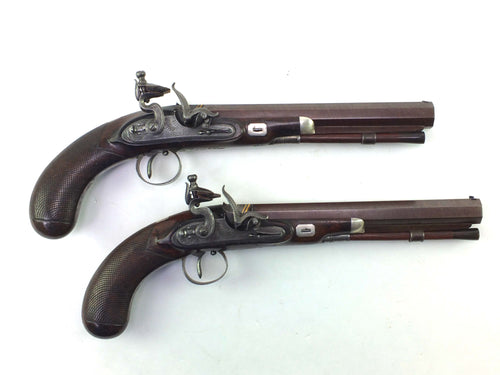 Flintlock Duelling Pistols by William Smith. SN 8732