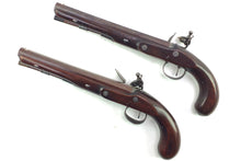 Load image into Gallery viewer, Flintlock Duelling Pistols by Wogdon & Barton, a fine cased pair. SN 8920