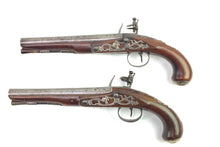 Load image into Gallery viewer, Flintlock Holster Pistols by Griffin and Tow, fine pair. SN X2017