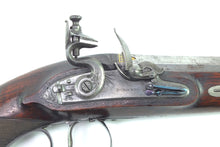 Load image into Gallery viewer, Flintlock Holster Pistols with Spanish Barrels by P. Bond, very high quality pair. SN 8987