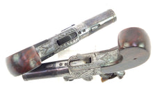 Load image into Gallery viewer, Flintlock Muff Pistols, fine pair. SN 8833