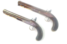 Load image into Gallery viewer, Pair of Flintlock Officers Duelling Pistols by Tomlinson. SN X1977