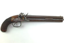 Load image into Gallery viewer, Flintlock Officers Pistol by Durs Egg, Over & Under, very rare. SN 8978