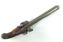 Load image into Gallery viewer, Flintlock Officers Pistol by Durs Egg, Over & Under, very rare. SN 8978