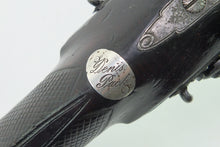 Load image into Gallery viewer, Over and Under Flintlock Officers Pistol with Shoulder Stock by Tatham and Egg inscribed to Brigadier Sir Denis Pack, cased, very rare. SN 8788