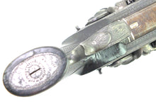 Load image into Gallery viewer, Over and Under Flintlock Officers Pistol with Shoulder Stock by Tatham and Egg inscribed to Brigadier Sir Denis Pack, cased, very rare. SN 8788