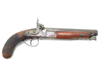 Load image into Gallery viewer, Flintlock Officers Pistols by Hamburger & Co of London, Fine Cased Pair. SN 8823
