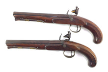 Load image into Gallery viewer, Flintlock Officers Pistols by Nock, superb holstered pair. SN X1974