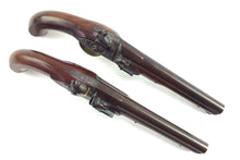 Load image into Gallery viewer, Flintlock Officers Pistols by Nock, superb holstered pair. SN X1974